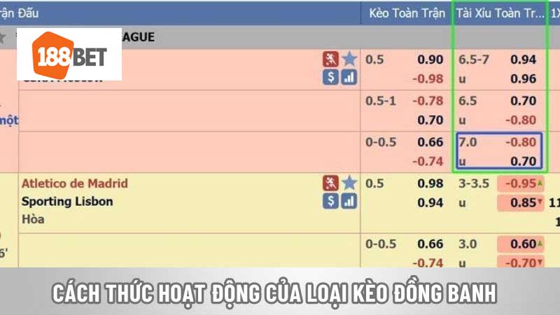 Cách thức hoạt động của loại kèo đồng banh