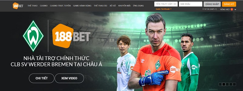 188Bet tài trợ cho nhiều đội bóng lớn